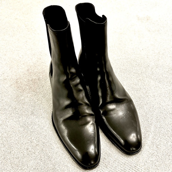 SOLD!!! SAINT LAURENT PARIS Chelsea Boots 44.5 (11.5 USA) like new - AUTHENTIC 💯 - Picture 1 of 10